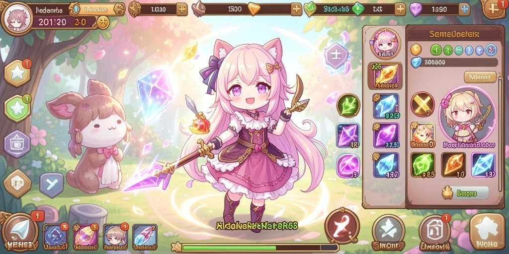 Screenshot dari sistem reward yang memikat.